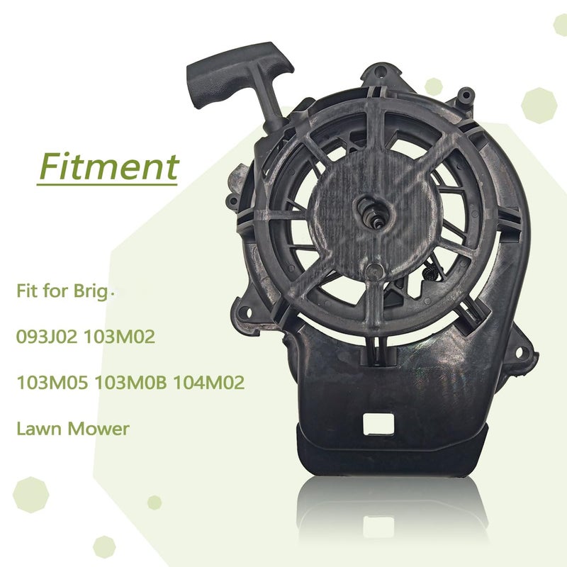 JDLLONG Rewind Starter 594062 for Recoil Starter Pull Start Fits 093J02 103M02 103M05 103M0B 104M02 Lawn Mower - Image 4